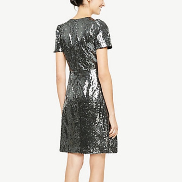 Ann Taylor Sequin Shift Dress - Picture 3 of 7